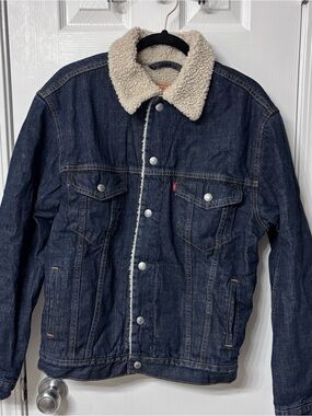 Levi’s Vintage Denim Trucker Jean Jacket Sherpa Men’s Medium 70520